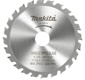 Lưỡi cưa gỗ 110x20T MAKITA D- 15578 - Cái Lưỡi cưa gỗ 110x20T MAKITA D- 15578 - Cái