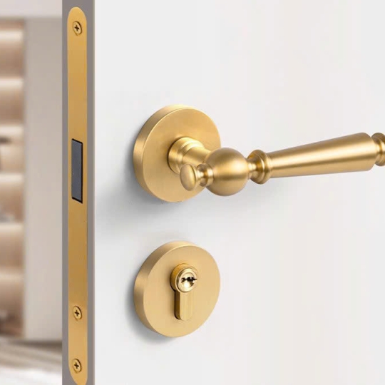 Khoá cửa Phân thể  vàng đồng cao cấp  mã BR122- Dòng A