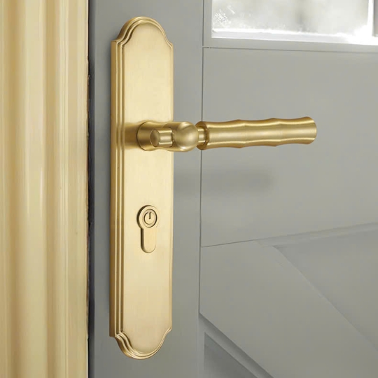 Khoá cửa Phân thể bằng đồng cao cấp  mã 58H072 - Màu Vàng mờ