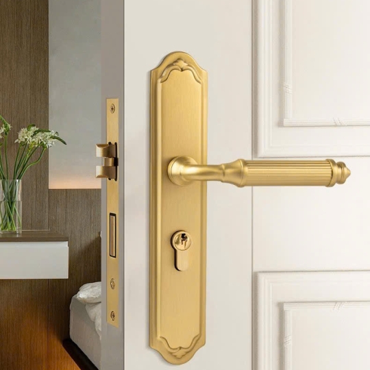 Khoá cửa phòng cổ điển bằng đồng mã  BR20195-A