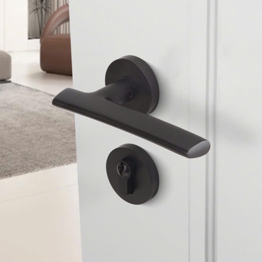 Khoá cửa Phân thể bằng đồng Cao cấp  mã BL1202- Màu Đen