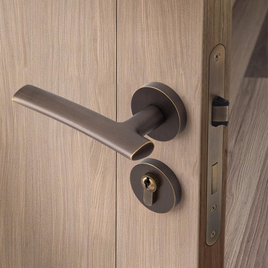 Khoá cửa Phân thể bằng đồng cao cấp  mã BL1202- Màu Đồng rêu
