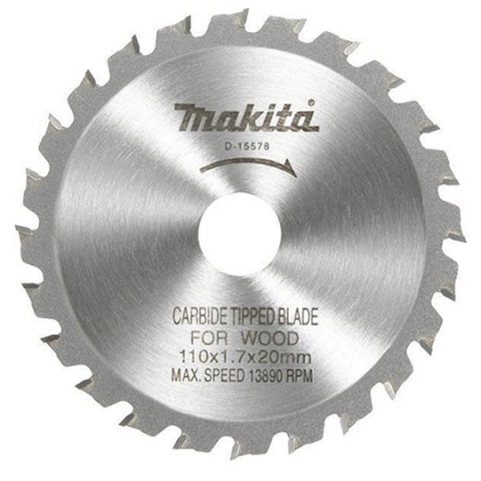 Lưỡi cưa gỗ 110x20T MAKITA D- 15578 - Cái