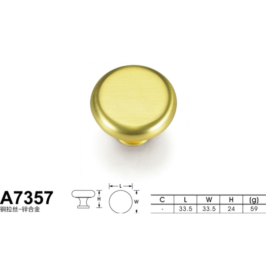 TAY NẮM NÚM TN 7357D - Màu Vàng