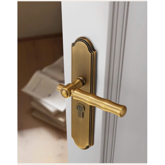 Khoá cửa Phân thể bằng đồng Cao cấp  mã 58H072 - Màu Đồng rêu