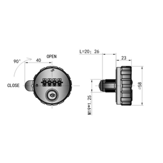 Khóa tủ Locker WT 1300
