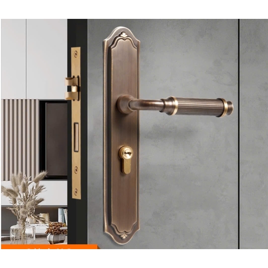 Khoá cửa phòng cổ điển bằng đồng mã  BR20195-C