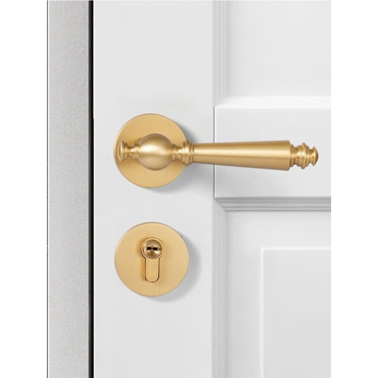 Khoá cửa Phân thể  vàng đồng cao cấp  mã BR122- Dòng A