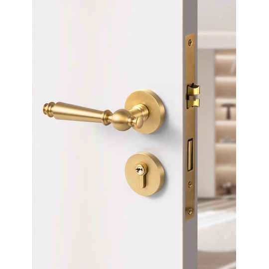 Khoá cửa Phân thể  vàng đồng cao cấp  mã BR122- Dòng A