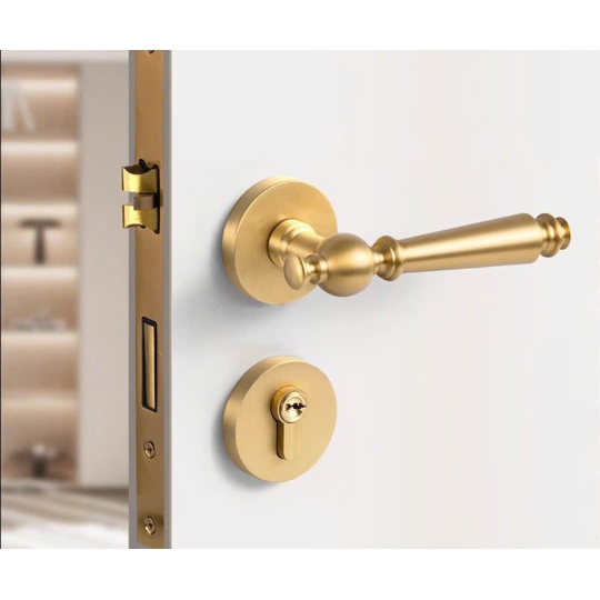 Khoá cửa Phân thể  vàng đồng cao cấp  mã BR122- Dòng A