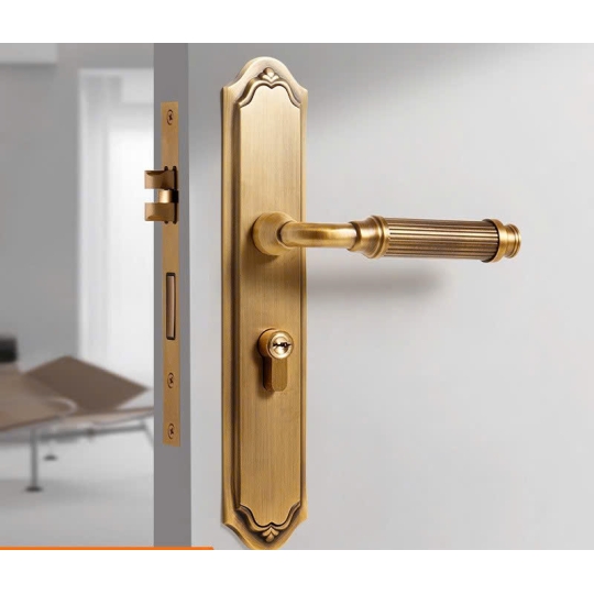 Khoá cửa phòng cổ điển bằng đồng mã  BR20195-B
