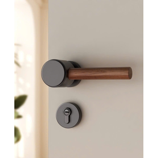 Khoá cửa Phòng kết hợp Tay gạt gỗ  mã 7255