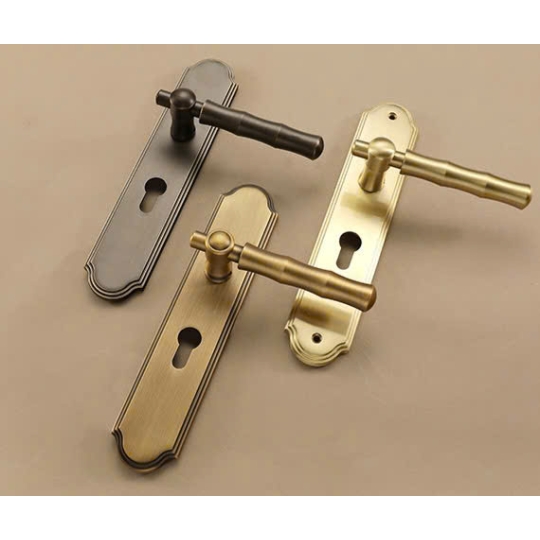 Khoá cửa Phân thể bằng đồng cao cấp  mã 58H072 - Màu Vàng mờ