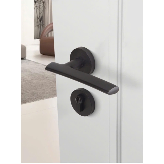 Khoá cửa Phân thể bằng đồng Cao cấp  mã BL1202- Màu Đen