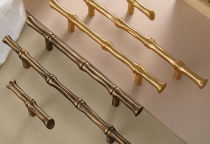 Tay nắm Tủ Đồng thau Dạng  Thân Trúc