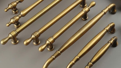 Tay nắm Màu đồng kiểu Pháp Mã F6302 Đẹp
