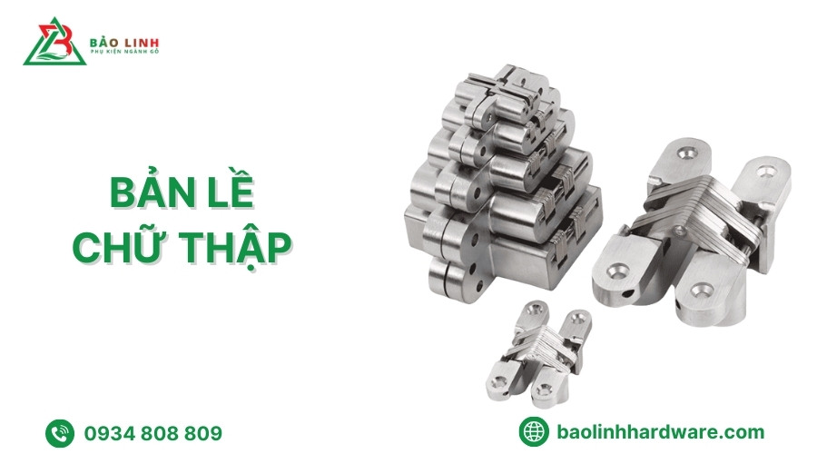 Bản lề chữ thập trong thiết kế nội thất hiện đại