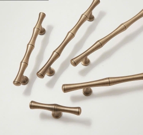 Tay nắm Tủ dạng Thân Trúc  Bằng Đồng Thau Cao Cấp -  TN 842