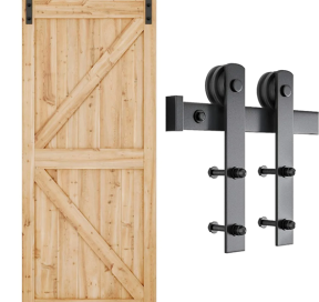 Bộ ray trượt cửa lùa - Kèm Ray lùa 2.5md Hiệu Hammered 1008 -SUS 304 - Bao