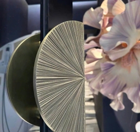 TAY NẮM CỬA CHÍNH BÁN NGUYỆT VÂN KHÍA - MÀU RÊU