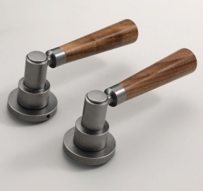 Khoá cửa Phân thể Kết hợp Tay cầm Gỗ Walnut -  Mã 72F051