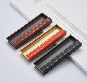 Tay nắm âm Hợp kim Cao Cấp kết Hợp Da TN6571 Tay nắm âm Hợp kim Cao Cấp kết Hợp Da TN6571