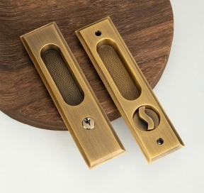 Khóa cửa lùa Dạng Móc Đồng Thau Cao Cấp 