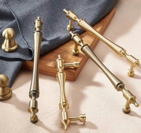 Tay nắm Đồng thau  kiểu Pháp Mã 6834 - Màu Đồng Pháp