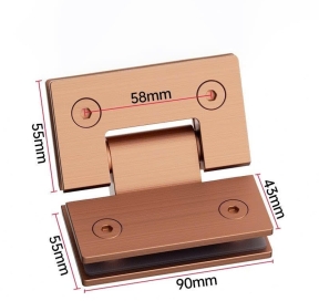 BẢN LỀ CABIN KÍNH WC 135 ĐỘ -  MÀU HỒNG