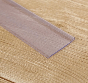 NẸP NHỰA PVC TRONG SUỐT BẢN 42 ( DÙNG TRONG HỆ KỆ SIÊU THỊ)