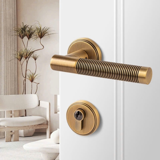 Khoá cửa  phòng bằng Đồng cao cấp Màu Đồng BR3-2265 