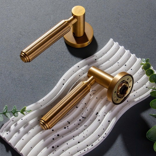  Khoá cửa Phân thể  Đồng cao cấp Màu Đồng Pháp BR7  - 23301 