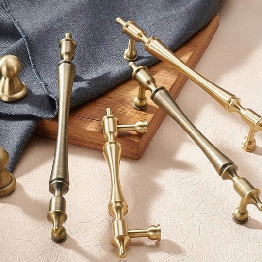 Tay nắm Đồng thau  kiểu Pháp Mã 6834 - Màu Đồng Pháp