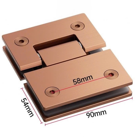 BẢN LỀ CABIN KÍNH WC 180 ĐỘ -  MÀU HỒNG 