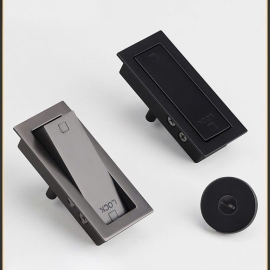 Khoá Cửa lùa Dạng Pus - Pull Ẩn DT 35 - 45