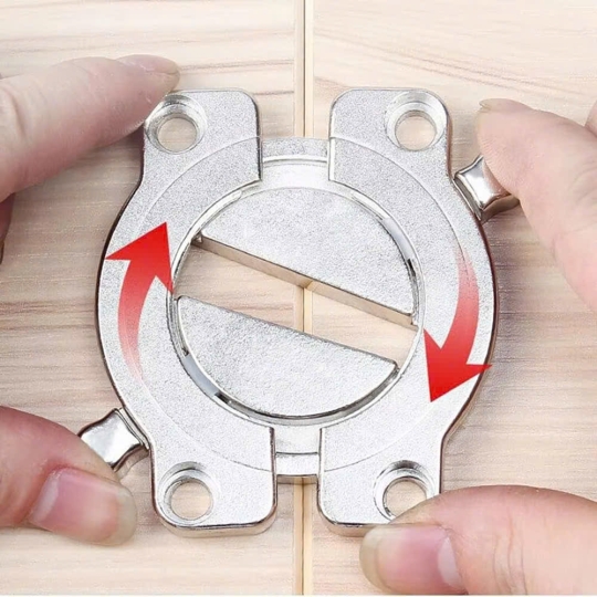 CHỐT KHÓA DẸP 2 MẢNH. KHÓA XOAY DÙNG CHO CỬA 2 CÁNH PHẲNG