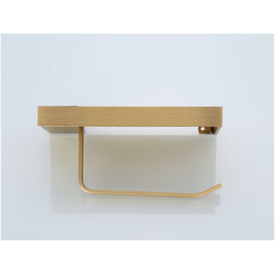 Giá Đỡ Khăn Giấy Vệ Sinh Kết Hợp Khay Để Điện Thoại Đồng Thau Mã F6706B
