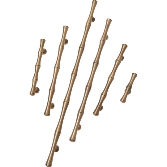 Tay nắm Tủ dạng Thân Trúc  Bằng Đồng Thau Cao Cấp -  TN 842