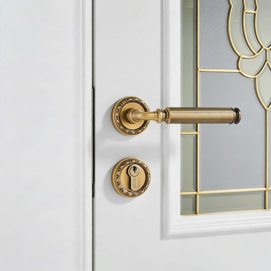 Khoá cửa Phân thể  Đồng cao cấp Màu Đồng Pháp Mã BL 07