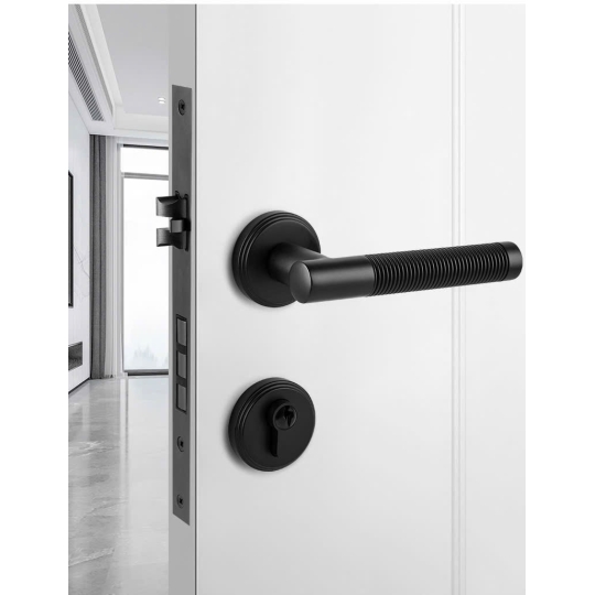 Khoá cửa  phòng bằng Đồng cao cấp màu đen BR3-2265 