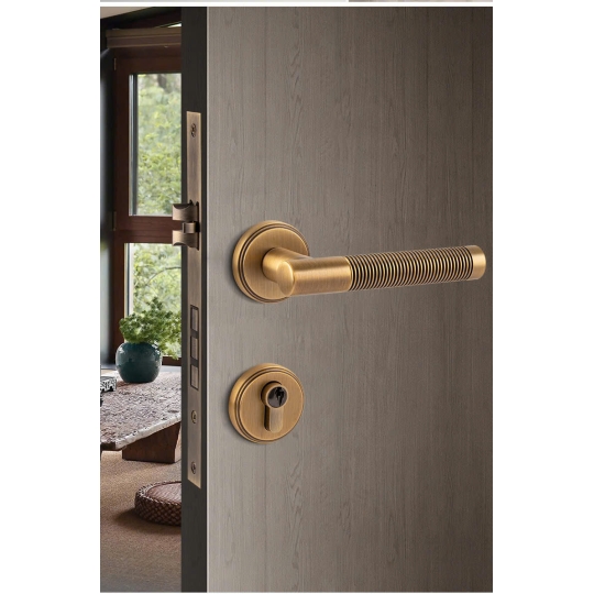  Khoá cửa  phòng bằng Đồng cao cấp Màu Đồng BR3-2265 