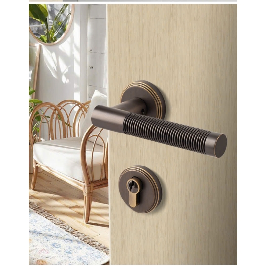 Khoá cửa  phòng bằng Đồng cao cấp Màu Rêu BR3-2265