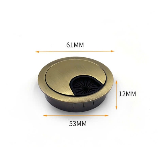 NẮP LUỒN DÂY ĐIỆN HỢP KIM CAO CẤP- MÀU RÊU