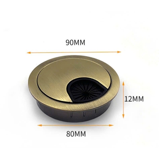 NẮP CHE LỖ ĐIỆN MẶT BÀN HỢP KIM CAO CẤP
