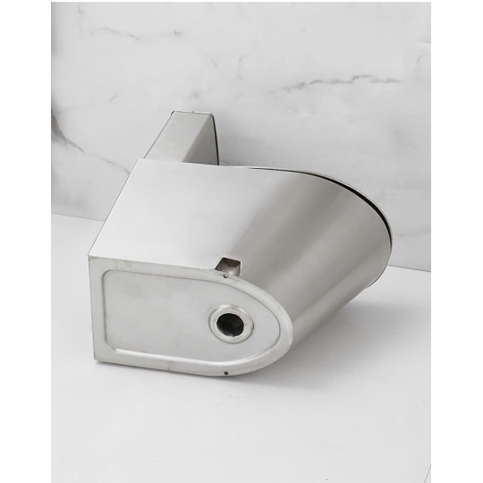 Bồn cầu 2 khối tựa lưng inox cao cấp 8810 - Màu trắng