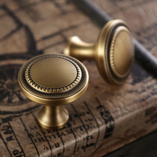 Tay nắm Tủ đồng Thau châu Âu cổ điển BL8817