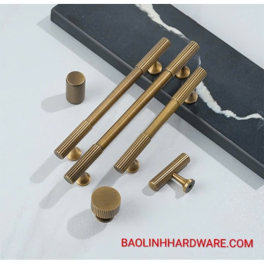 Tay nắm Đồng thau Retro kiểu Pháp Cổ điển BL8890