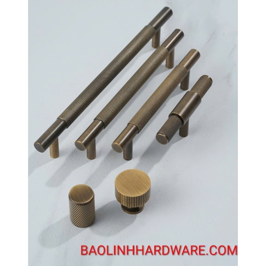 Tay nắm Đồng thau Retro kiểu Pháp Cổ điển BL8838