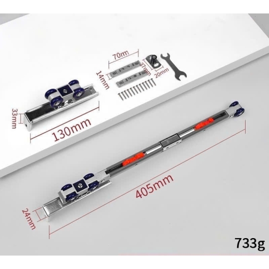 BỘ PHỤ KIỆN CỬA LÙA GIẢM CHẤN 2 CHIỀU 