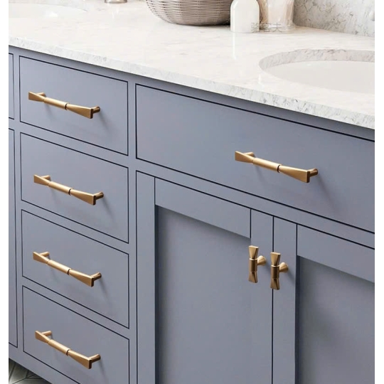 Tay nắm Đồng thau kiểu Pháp Hiện Đại 7657 Màu Vàng